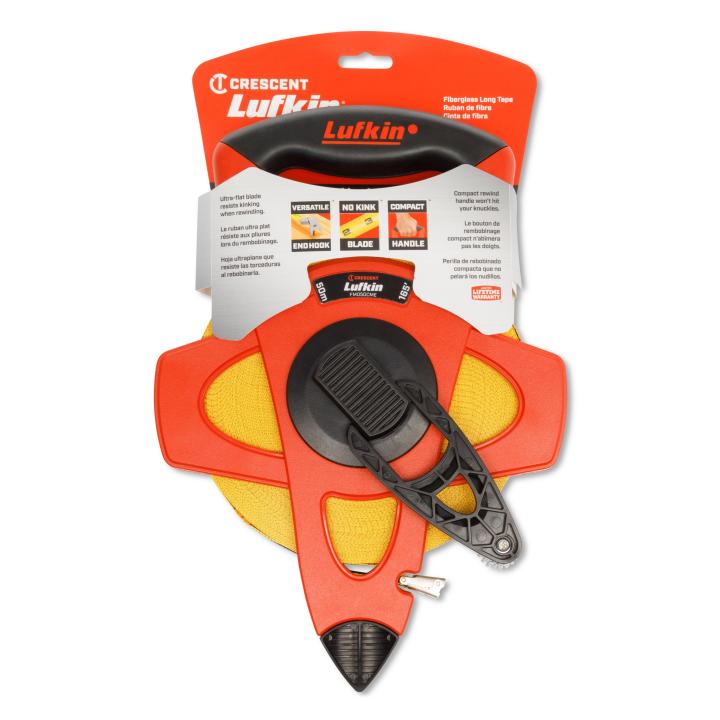 1/2" x 50m/164' Fiberglass SAE/Metric Dual Sided Tape Measure - BuildNexa FZE