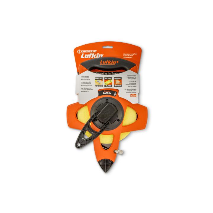 1/2"W X 100'L 3-to-1 Rewind Fiberglass Tape Measure - BuildNexa FZE
