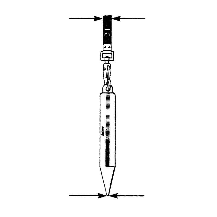 20 oz. Inage Solid Brass Cylindrical SAE/Metric Plumb Bob - BuildNexa FZE