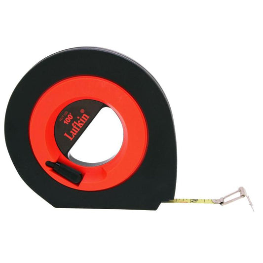 3/8" x 100' Speedwinder® Yellow Clad Long Steel Tape Measure - BuildNexa FZE