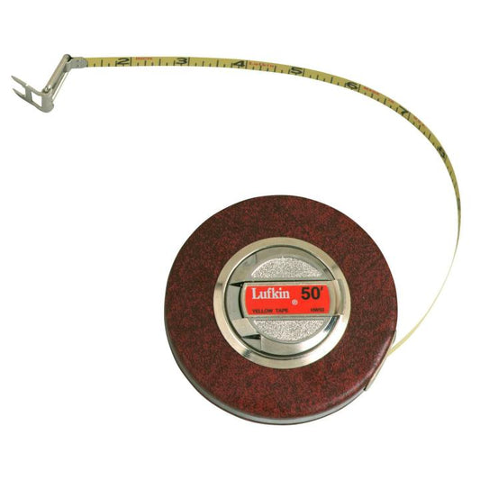 3/8" x 50' Home Shop Yellow Clad Tape Measure - BuildNexa FZE