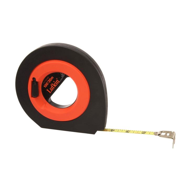 3/8" x 30m/100' Speedwinder® SAE/Metric Yellow Clad Dual Sided Long Steel Tape - BuildNexa FZE