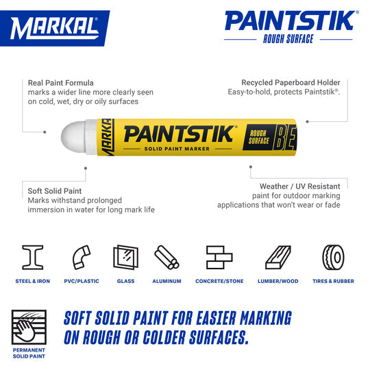 B-E Paintstik -Rough Surface Solid Paint Marker