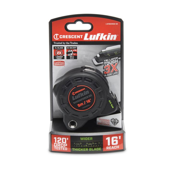 1-1/4" x 5m/16' Shockforce Nite Eye™ G2 Tape Measure