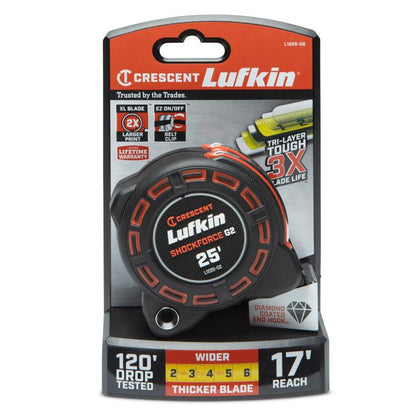1-1/4" x 25' Shockforce™ G2 Tape Measure - BuildNexa FZE