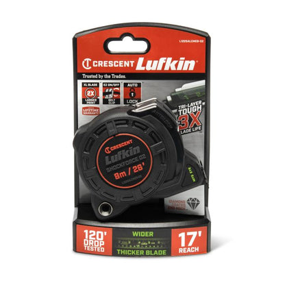 1-1/4" x 8m/26' Shockforce Nite Eye™ G2 Auto-Lock Tape Measure