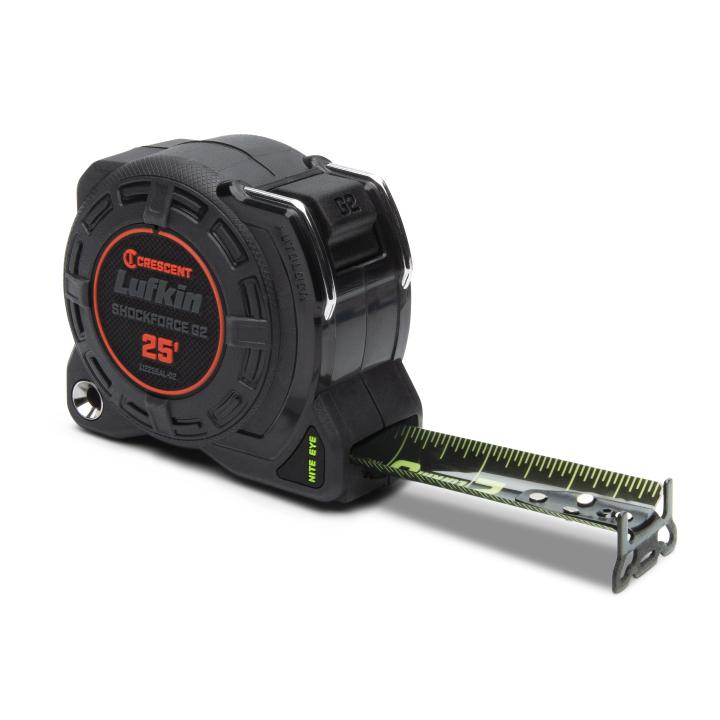1-1/4" x 25' Shockforce Nite Eye™ G2 Auto-Lock Tape Measure - BuildNexa FZE