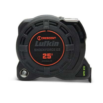 1-1/4" x 25' Shockforce Nite Eye™ G2 Auto-Lock Tape Measure - BuildNexa FZE