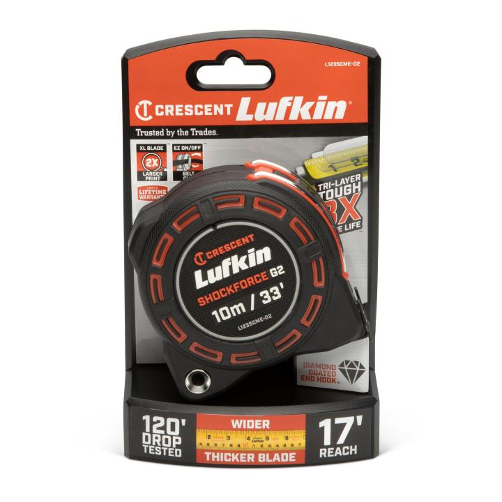 1-1/4" x 10m/33' Shockforce™ G2 Tape Measure