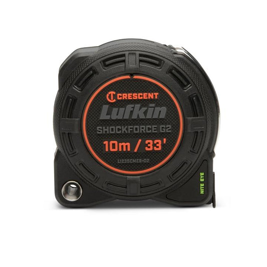 1-1/4" x 10m/33' Shockforce Nite Eye™ G2 Tape Measure