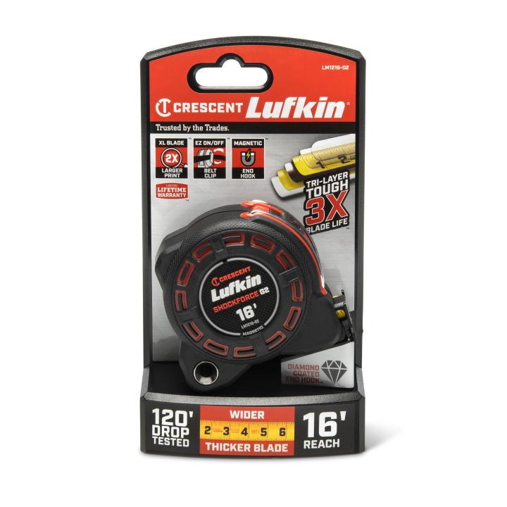 1-1/4" x 16' Shockforce™ G2 Magnetic Tape Measure - BuildNexa FZE