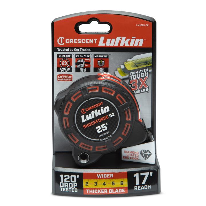 1-1/4" x 25' Shockforce™ G2 Magnetic Tape Measure - BuildNexa FZE
