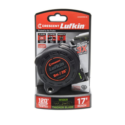 1-1/4" x 8m/26' Shockforce Nite Eye™ G2 Magnetic Tape Measure - BuildNexa FZE