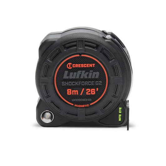 1-1/4" x 8m/26' Shockforce Nite Eye™ G2 Magnetic Tape Measure - BuildNexa FZE