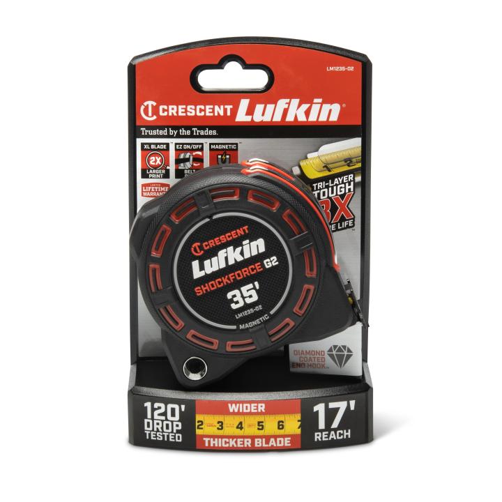 1-1/4" x 35' Shockforce™ G2 Magnetic Tape Measure - BuildNexa FZE