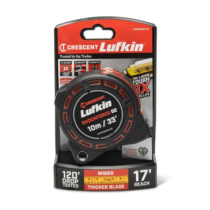1-1/4" x 10m/33' Shockforce™ G2 Magnetic Tape Measure