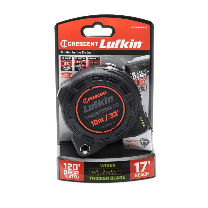 1-1/4" x 10m/33' Shockforce Nite Eye™ G2 Magnetic Tape Measure