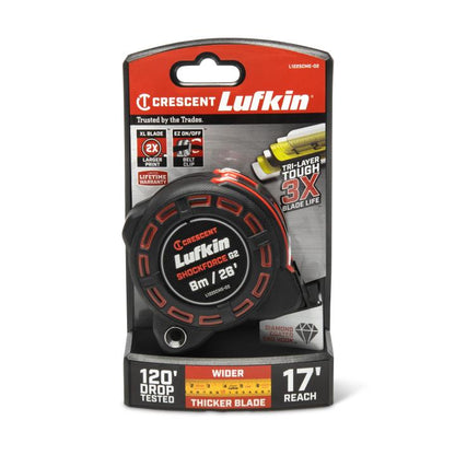 1-1/4" x 8m/26' Shockforce™ G2 Tape Measure