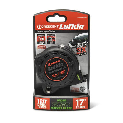 1-1/4" x 8m/26' Shockforce Nite Eye™ G2 Tape Measure