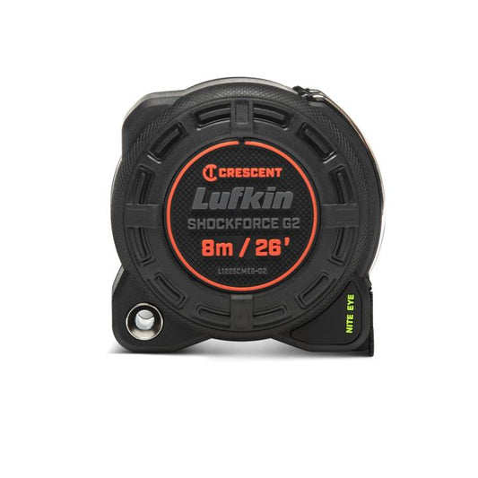 1-1/4" x 8m/26' Shockforce Nite Eye™ G2 Tape Measure