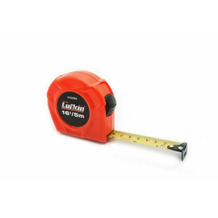 3/4" x 5m/16' SAE/Metric Yellow Clad Power Return Tape Measure