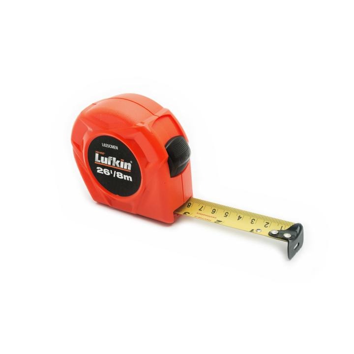 1" x 8m/26' SAE/Metric Yellow Clad Power Return Tape Measure - BuildNexa FZE
