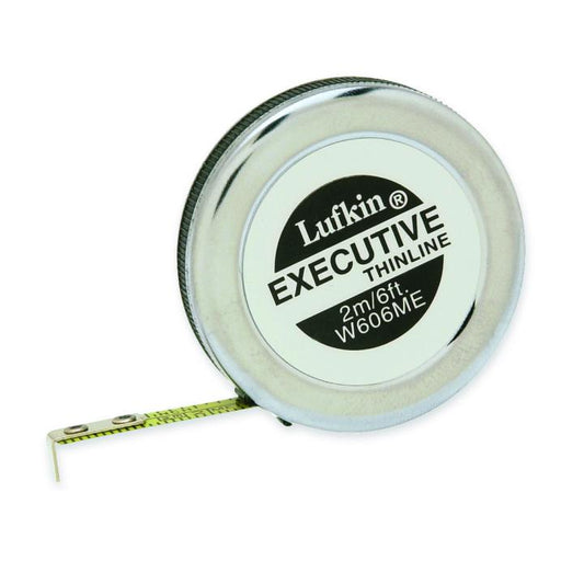 1/4" x 6' Executive® Thinline Yellow Clad Pocket Tape Measure - BuildNexa FZE